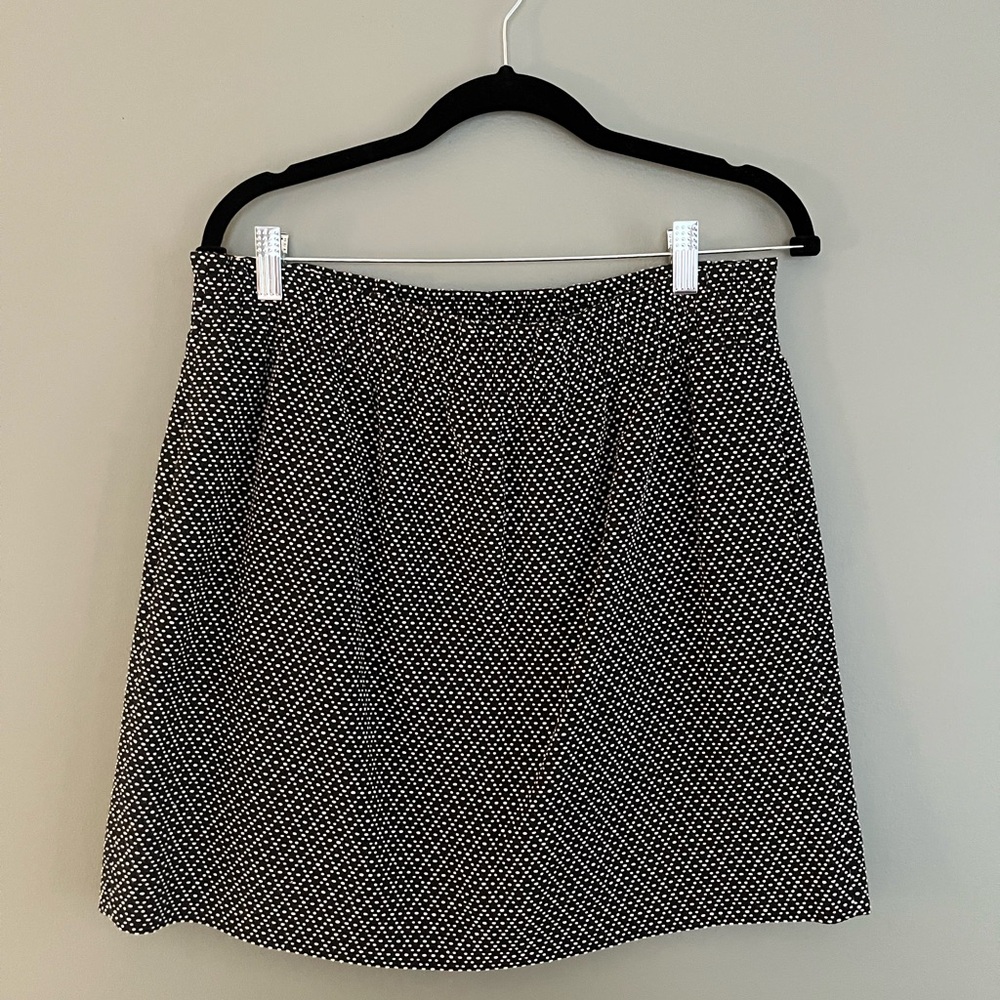 J Crew Black & White Print Skirt